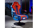 X Rocker 2021195 Videospiel-Stuhl Konsolen-Gamingstuhl Gepolsterter Sitz Blau