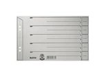 Divisori Leitz, Din A5 Orizzontale, Cartone Kraft 200 G/M², Grigio