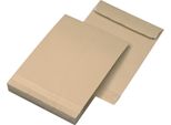 Mayer-Network 30007075 Tasche Pieghevoli - B4, Senza Finestra, Piega 40 Mm, Fondo A Blocco, Adesivo Sensibile Alla Pressione, 140 G/M², Marrone, 100 Pezzi
