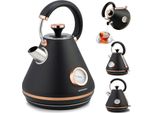Bollitore Elettrico Con Termometro 1,7 L BD-701 Nero
