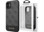 Guess Guhcn61G4Glgr Iphone 11 6,1 / Xrszary/Grigio Custodia Rigida 4G Stripe Collection