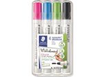 Staedtler 351 WP4-1 Marcatore Per Lavagna Bianca Lumocolor 351, 4Er Etui