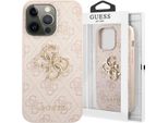 Guess Guhcp13L4Gmgpi Iphone 13 Pro / 13 6,1 RóżOwy/Rosa Custodia Rigida 4G Grande Logo In Metallo