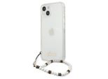Guess Guhcp13Mkpswh Custodia Rigida Trasparente Per Iphone 13 / 14 / 156.1 Perla Bianca