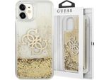 Guess Guhcn61Lg4Ggo Custodia Rigida 4G Big Liquid Glitter Per Iphone 11 6,1 / XrzłOty/Oro
