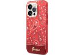 Guess Guhcp14Xhgbnhr Custodia Rigida Per Iphone 14 Pro Max 6.7 Czerwony/Rosso Bandana Paisley Paisley