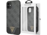Guess Guhcn61Pu4Ghbk Iphone 11 6,1 / Xrszary/Grigio Custodia Rigida 4G Collezione Triangolo