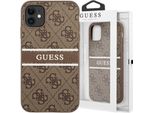 Guess Guhcn614Gdbr Custodia Rigida 4G Stripe Per Iphone 11 / Xr 6,1BrąZowy/Brown