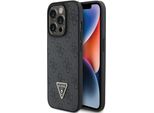 Guess Guhcp15Xp4Tdpk Iphone 15 Pro Max 6.7 Czarny/Nero Custodia Rigida In Pelle 4G Diamante Triangolo