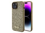 Guess Guhcp15Spmsdgsd Iphone 15 / 14 / 13 6.1 ZłOty/Oro Custodia Rigida Disco Metal Script