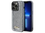 Guess Guhcp14Xpsfdgss Custodia Rigida Per Iphone 14 Pro Max 6.7 Srebrny/Argento Sequin Script Metallo