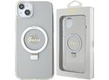 Guess Guhmp15Mhrsgsd Iphone 15 Plus / 14 Plus 6.7 Przezroczysty/Transparent Hardcase Ring Stand Script Glitter Magsafe