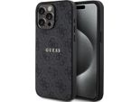 Guess Guhmp15Xg4Gfrk Iphone 15 Pro Max 6.7 Czarny/Nero Custodia Rigida 4G Collection In Pelle Metallo Logo Magsafe