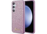 Guess Guhcs24Mhggshu S24+ S926 Fioletowy/Purple Hardcase Glitter Script