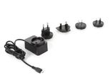 Caricabatterie Universale Con Connettore Micro-Usb - 5 Vcc - 2,5 A Con 4 Spine Da Viaggio