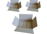 3 Scatole Da Imballaggio 31 X 21 X 7,5 Cm
