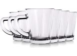 Set Di 6 Tazzine Da Caffè Espresso Excellent Houseware, Vetro, 5,5X6,5 Cm, 70 Ml, Trasparenti