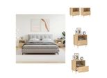Vidaxl Comodini 2 Pezzi Rovere Sonoma 40X35X47,5 Cm Materiale A Base Di Legno - Comodini