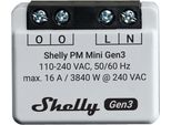 Interruttore Elettrico Shelly Pm Mini Gen3 Interruttore Intelligente 1P Grigio
