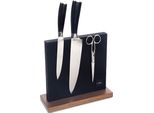 Portacoltelli Universale Magnetico In Legno Di Acacia Per Utensili Da Cucina