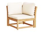 Divano Angolare Da Giardino Con Cuscini 73X73X65 Cm In Legno Massiccio Di Acacia