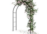 Pergolato Da Giardino Ad Arco Per Piante Rampicanti In Metallo Verde Scuro