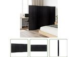 The Living Store Paravent Schwarz 165X400 Cm Bambus