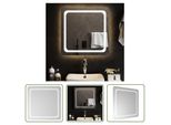 The Living Store Specchio Da Bagno A Led 60X60 Cm
