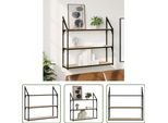 The Living Store Mensola A Muro 3 Scomparti Rovere Sonoma 80X21X78,5 Cm Materiale In Legno