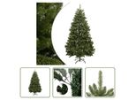 The Living Store Albero Di Natale Artificiale Pieghevole Con Supporto Verde 210 Cm