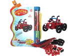 Clics Giocattolo Da Costruzione Spaghetteez Wiggly Roadsters Bastoncini Flessibili 46 Pezzi