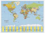 Runner 45351 Blocco Per Scrivere Mappe - 53 X 40 Cm, Mappa Mondiale Politica