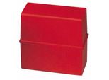 Han 978-17 Scatola Per Schede Din A8 Orizzontale - Per 200 Schede Con Cerniera In Acciaio, Rosso