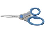 Westcott E-30781 00 Forbici Microban® Softgrip, Inossidabili, Asimmetriche, Grigio/Blu, 21 Cm