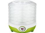 Sencor Sfd 851GR Essiccatore Di Frutta, Controllo Elettronico Della Temperatura 35-70°C, Timer, Diametro Vassoio Di Essiccazione 255 Mm, Altezza Pallet Utilizzabile Da 1,5 A 2,8 Cm, 5 Vassoi Di Essiccazione, Potenza 240 W