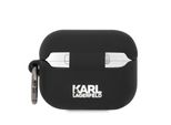 Karl Lagerfeld Klaprunchk Airpods Pro Cover Czarny/Nero Silicone Choupette Head 3D