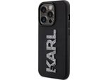 Karl Lagerfeld Klhcp15X3Dmbkck Custodia Rigida Per Iphone 15 Pro Max 6.7 Czarny/Nero Logo 3D Gomma Glitterata