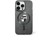 Karl Lagerfeld Klhmn61Hgkcnok Custodia Rigida Per Iphone 11 / Xr 6.1 Czarny/Nero Karl&Choupette Glitter Magsafe
