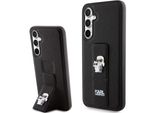 Karl Lagerfeld Klhcs23Fegsakcpk S23 Fe S711 Czarny/Nero Custodia Rigida Gripstand Saffiano Karl&Choupette Pins