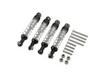 2 Coppie Di Ammortizzatori In Alluminio Da 60 Mm, Per Automodelli Wpl C14/C24/MN/D90/99S Rc, Set Di Aggiornamento， Nero