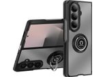 Avizar, Samsung Galaxy Z Fold 7 Custodia Pieghevole Con Anello Magnetico, Nero