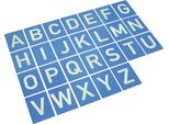 Lettere In Carta Vetrata A-Z Lettere Maiuscole Lettere Tattili