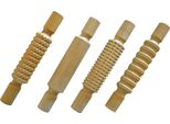 Eduplay 220-010 Rulli Impastatori In Legno Timbro Impastatore, Naturale, 4 Pezzi (1 Set)