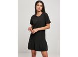 Urban Classics Damen Kleid Ladies Valance Tee Dress Nero-S