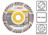 Bosch Standard Per Disco Diamantato Universale 125 X 22,23 Mm 20 Pezzi ( 20X 2608615060 ) Per Calcestruzzo, Acciaio-Calcestruzzo, Mattoni, Calce E Arenaria