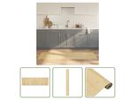 The Living Store Tappeto Rettangolare Light Natural 60X200 Cm Bamboo