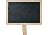 Lavagna Clayre & Eef 8X2X8 Cm Legno Nero