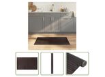 The Living Store Tappeto Rettangolare Marrone Scuro 60X100 Cm Bamboo