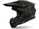 Casco Da Motocross Airoh Twist 3 Titan Nero Opaco Taglia Xs