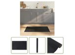 The Living Store Tappeto Rettangolare Nero 60X100 Cm Bamboo
